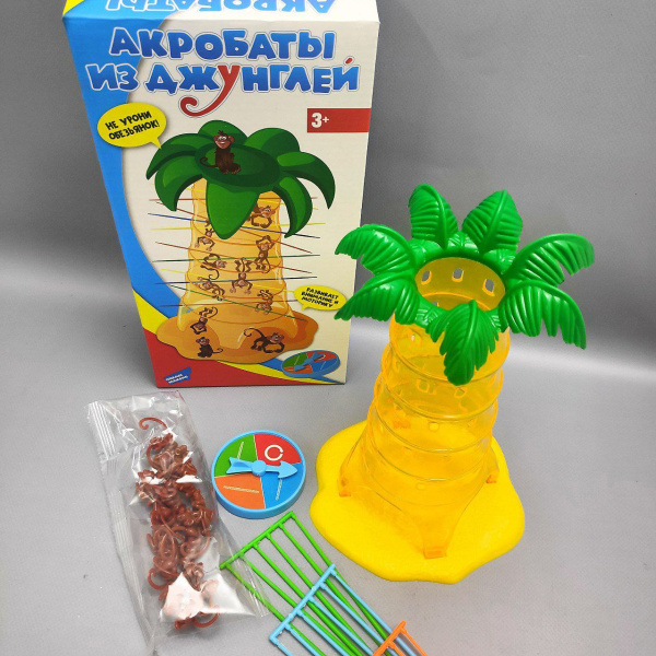 Настольная игра Dream Makers "Акробаты из джунглей". Попробуй удержись  3+